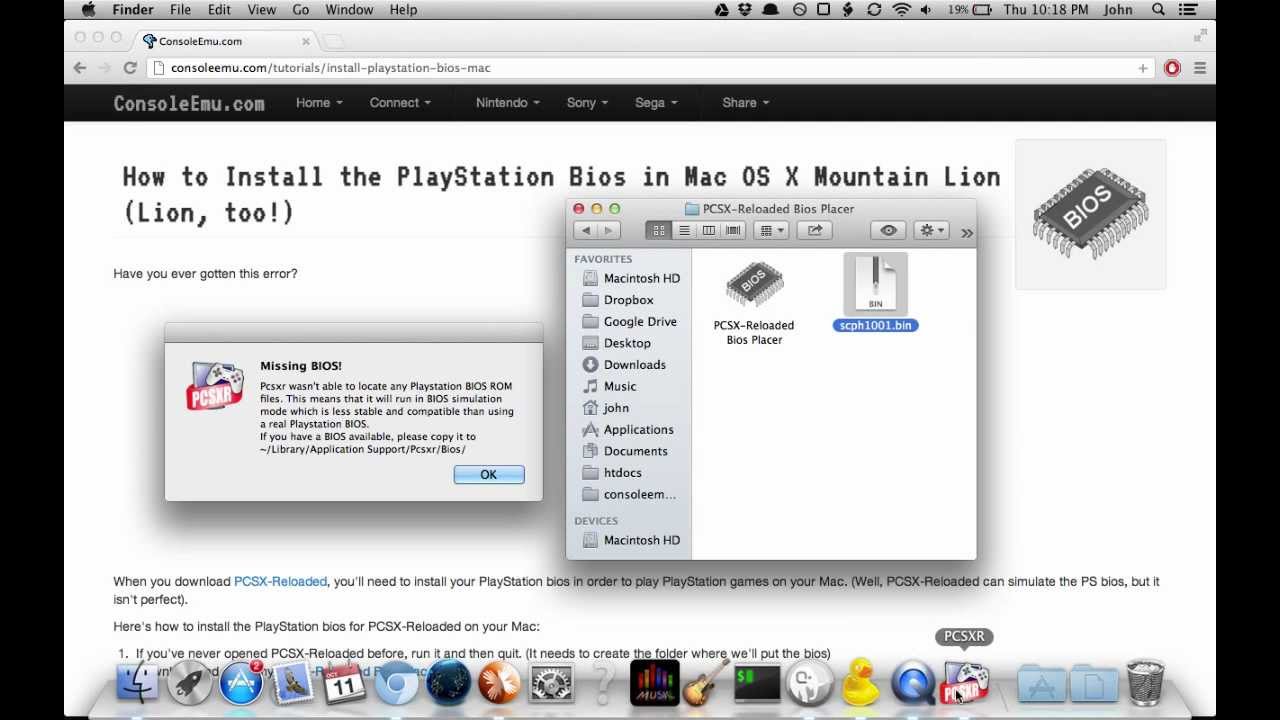 how to install emulator on mac os x